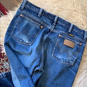 Vintage WRANGLERS stressed denim